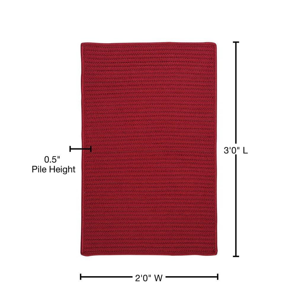 Colonial Mills Simply Home Solid Area Rug - Sangria 2'x3'