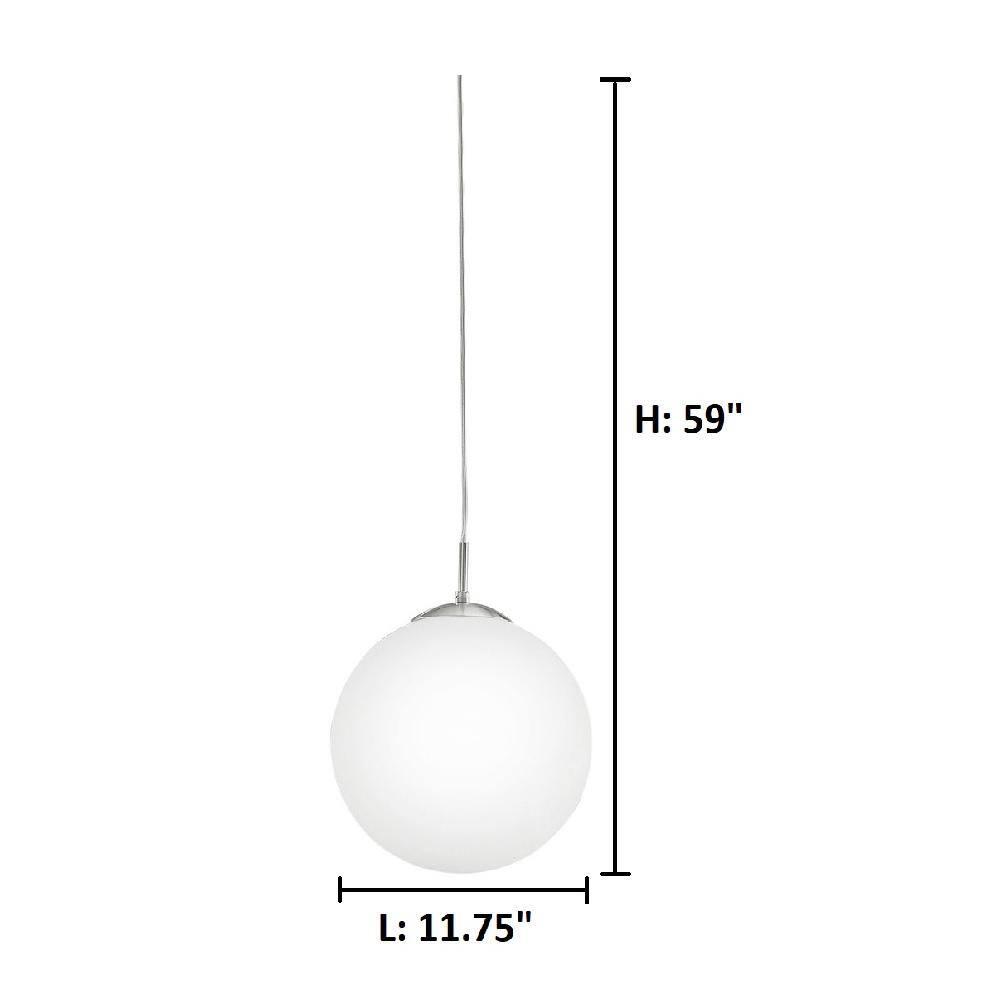 85263A-Eglo Lighting-Rondo - 1 Light Pendant In Mid-Century Modern Style-12.38 Inches Tall and 11.75 Inches Wide     -Traditional Installation