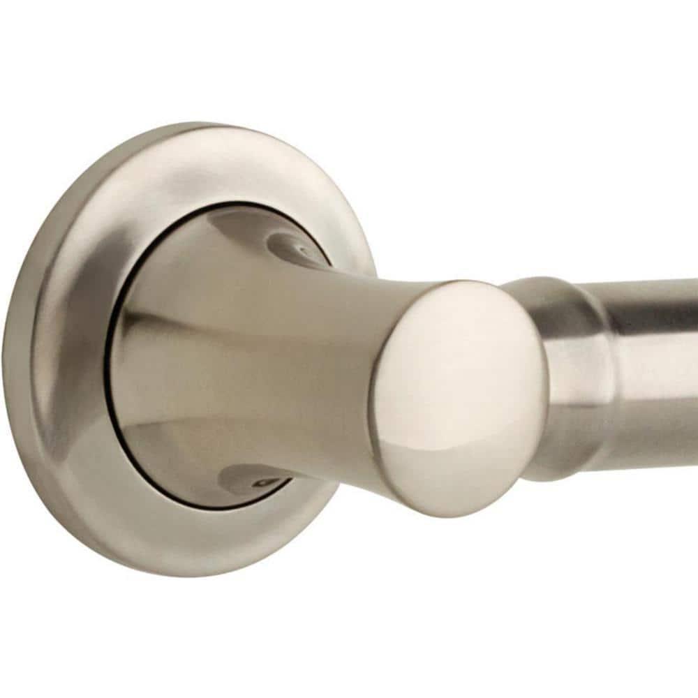 Carlisle 16 in. Decorative Grab Bar in SpotShield Satin Nickel