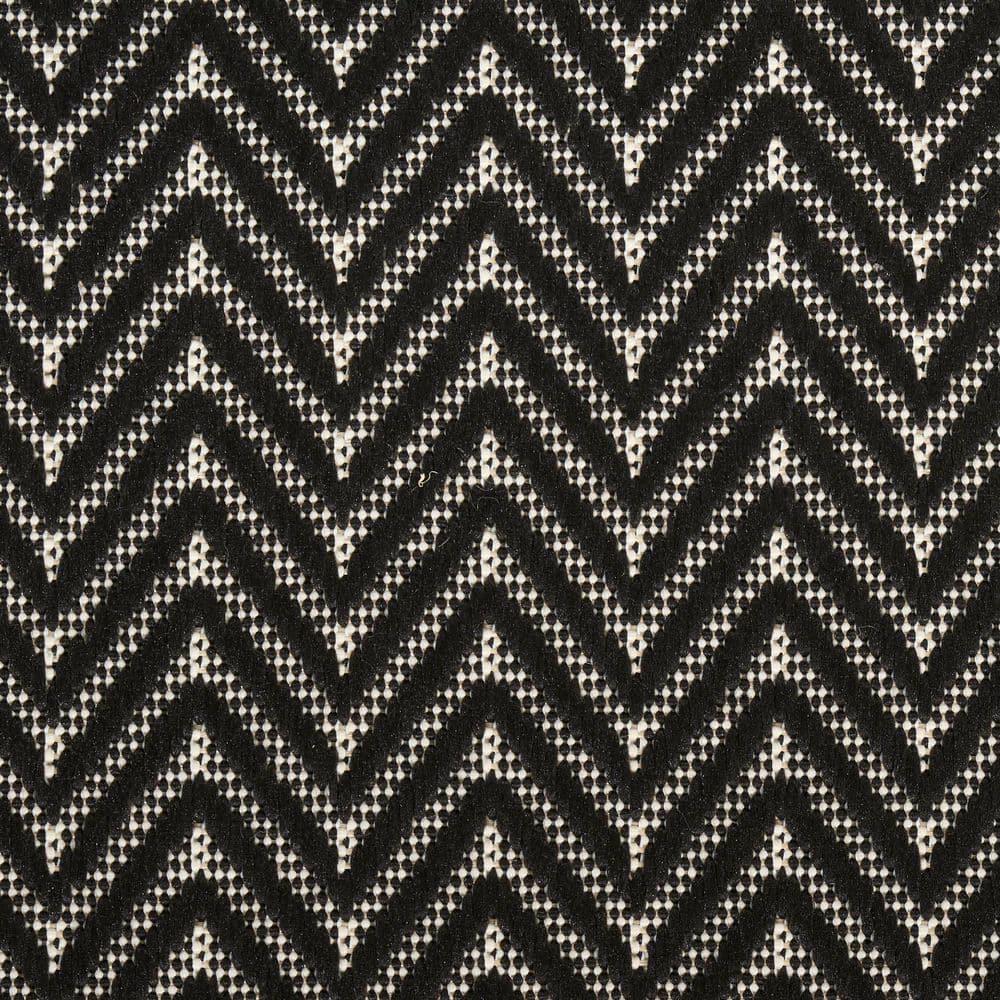 Nourison Horizon Indoor/Outdoor 4' x 6' Black Modern Rug