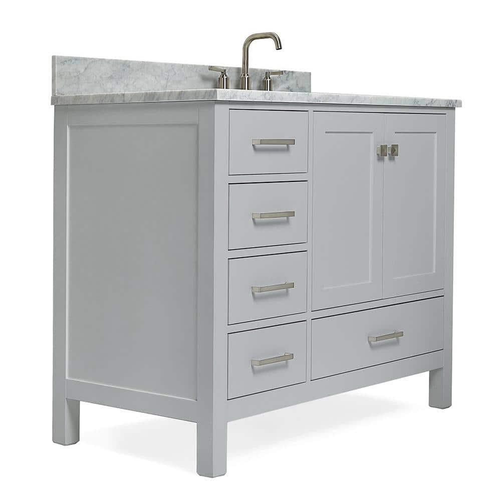 Ariel A043srcw2rvo Cambridge 43" Free Standing Single Basin Vanity Set - Grey
