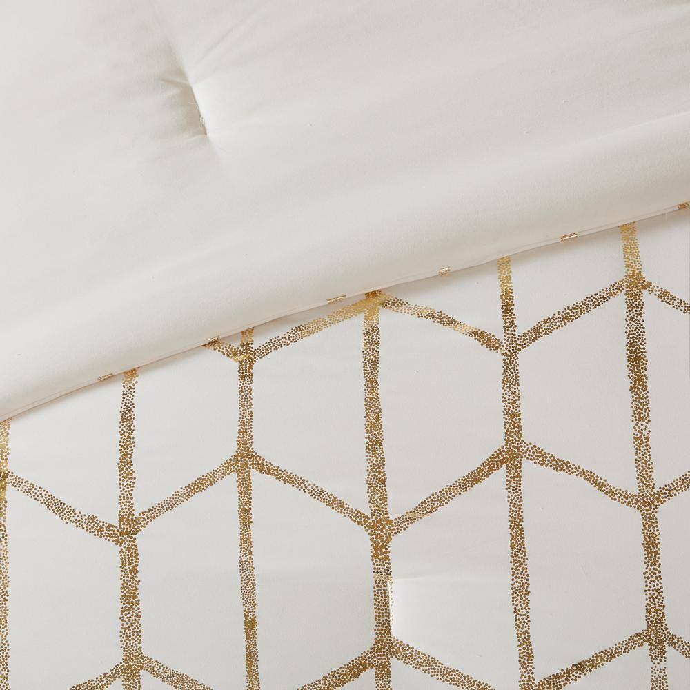 Intelligent Design Raina Metallic Printed Comforter Set
