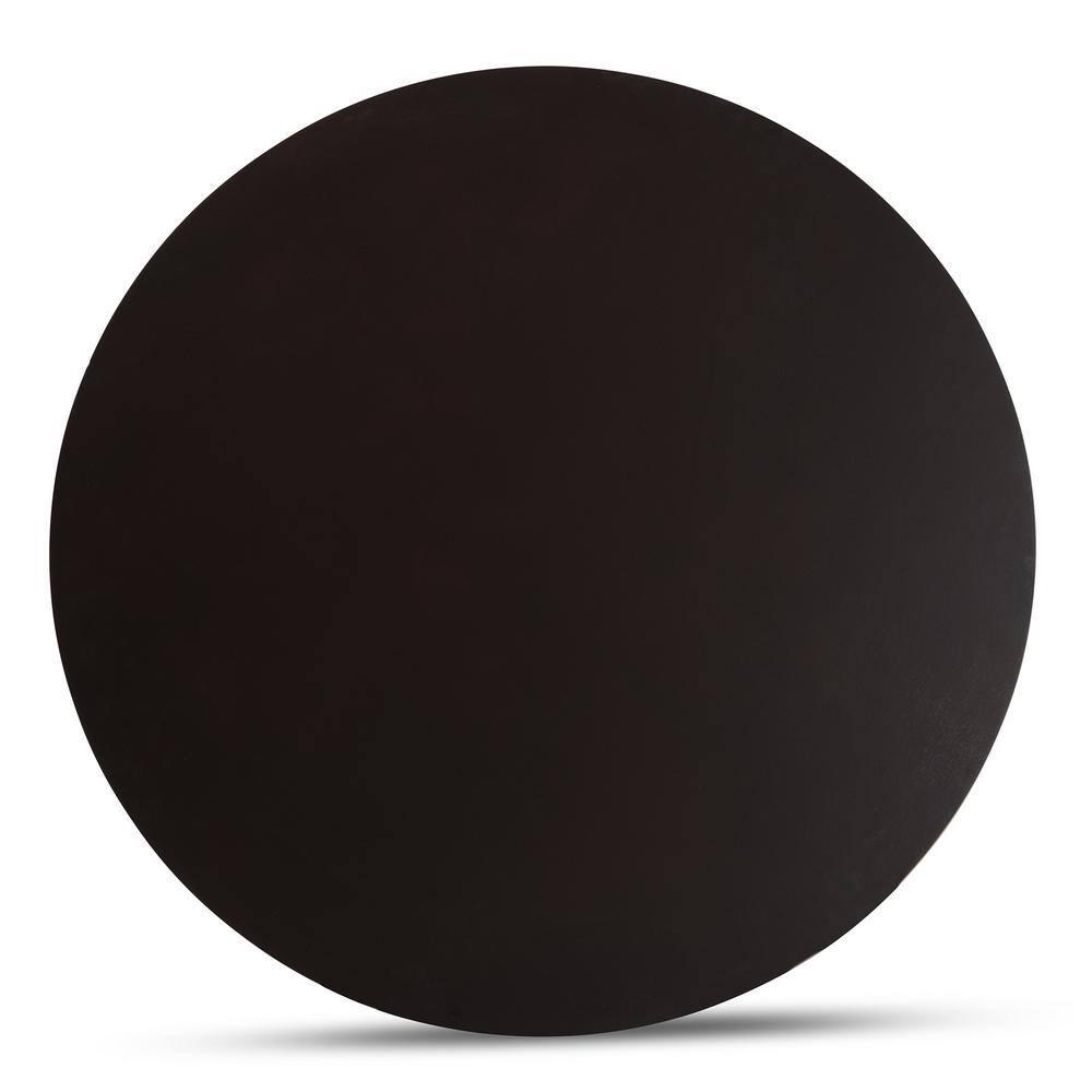 Kenji Modern and Contemporary Dark Brown Finished 35-Inch-Wide Round Wood Dining Table