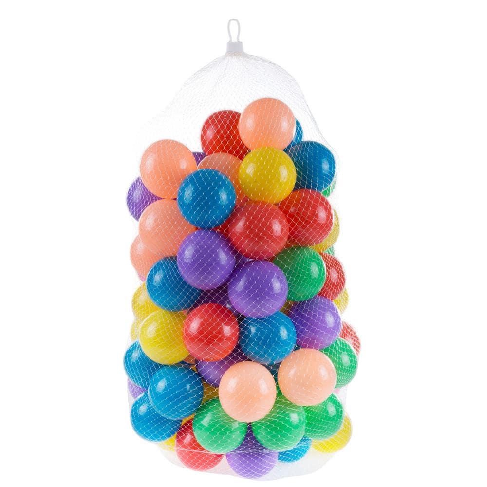 Colorful Six-Sided Pop-Up Ball Pit Tent with 200 Balls