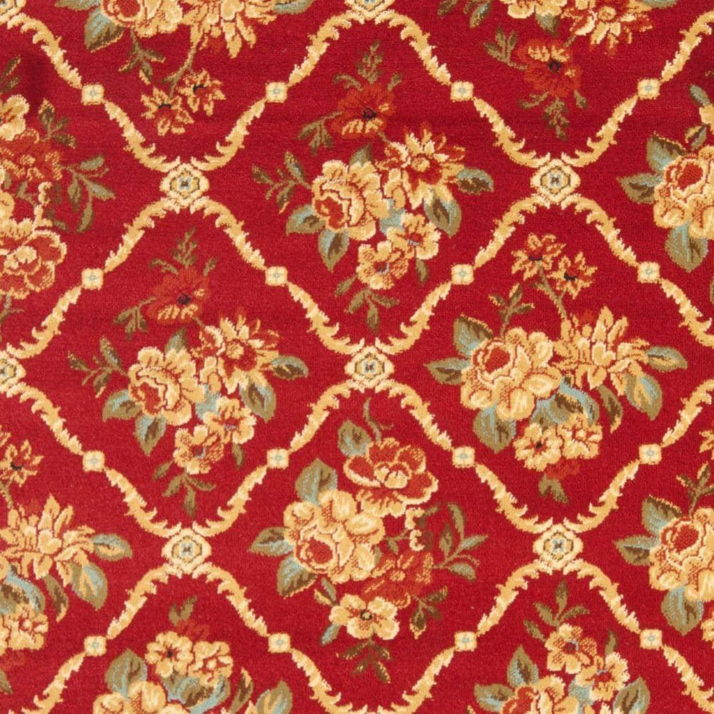 Lyndhurst LNH556 Power Loomed Area Rug - Red/Red - 8'9"x11'9" - Safavieh.