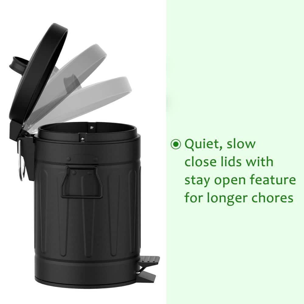 Innovaze Metal Step On Kitchen Trash Can - 3.2 Gallons