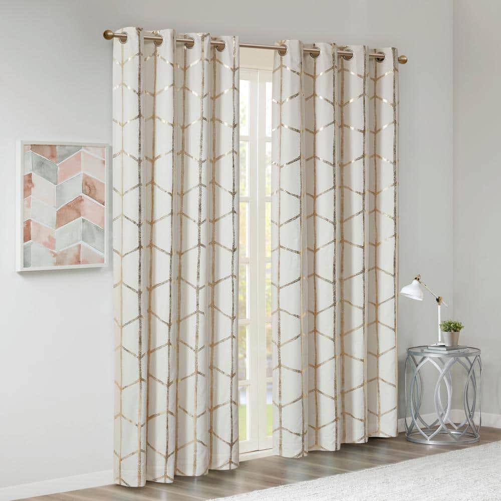 Raina Polyester Total Blackout Curtain Pair (Set of 2)