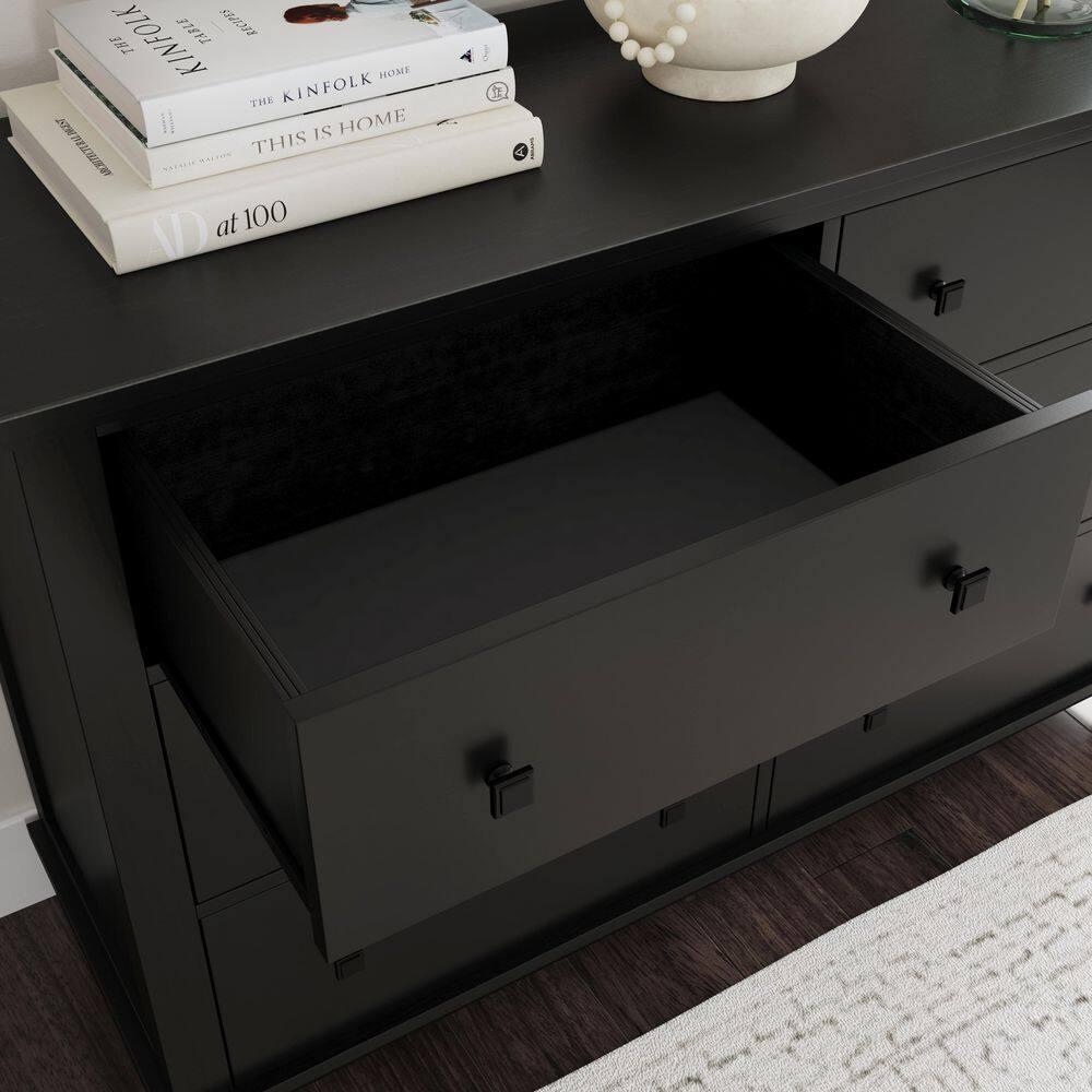 homestyles Oak Park Black Wood Dresser