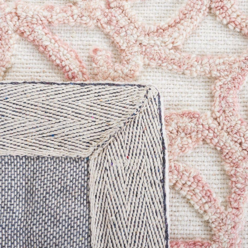 Martha Stewart Trace - MSR3513 - Indoor Hand Tufted Area Rugs - Ivory/Pink - 8'x10'