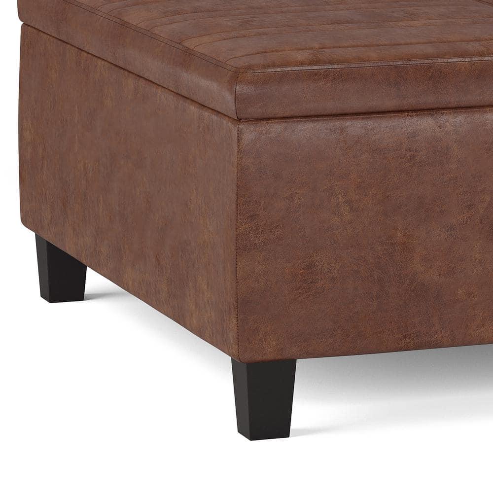 Simpli Home Ellis Coffee Table Storage Ottoman