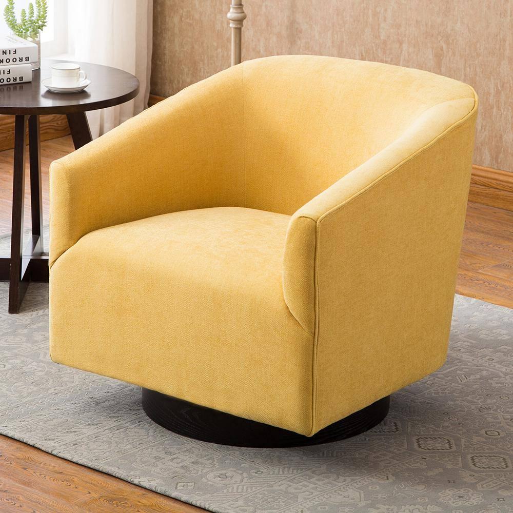 Donovan Upholstered Swivel Barrel Chair