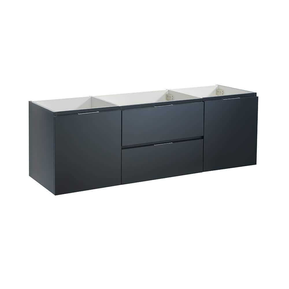 Valencia 60" Wall Mount Single Sink Bathroom Vanity Base Only (Top and Sink Not Included)