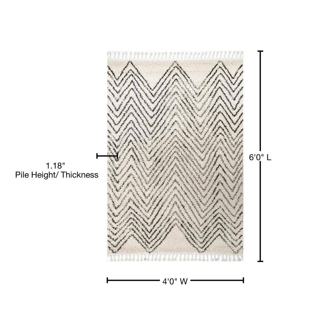 Chevron Shag Rug