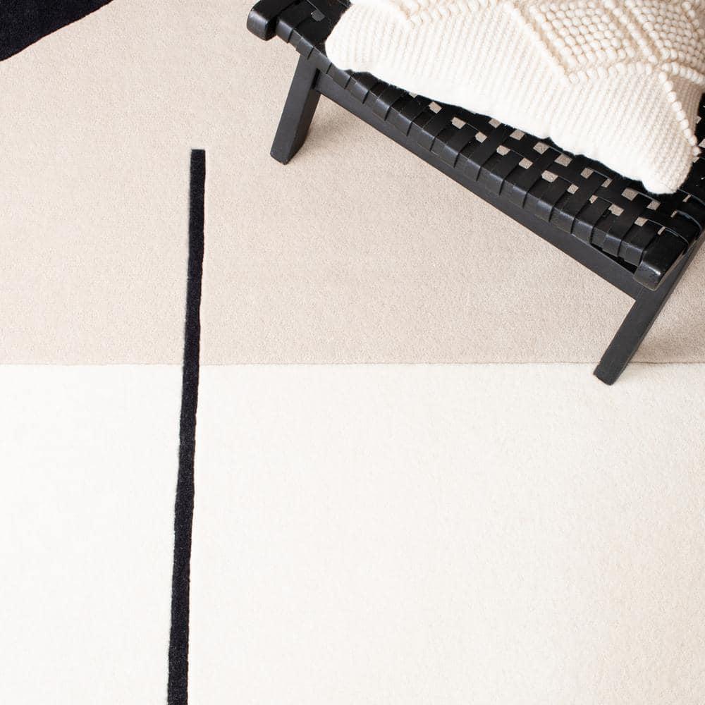 Fifth Avenue FTV110 Hand Tufted Area Rug - Ivory/Black - 5'x8' - Safavieh.