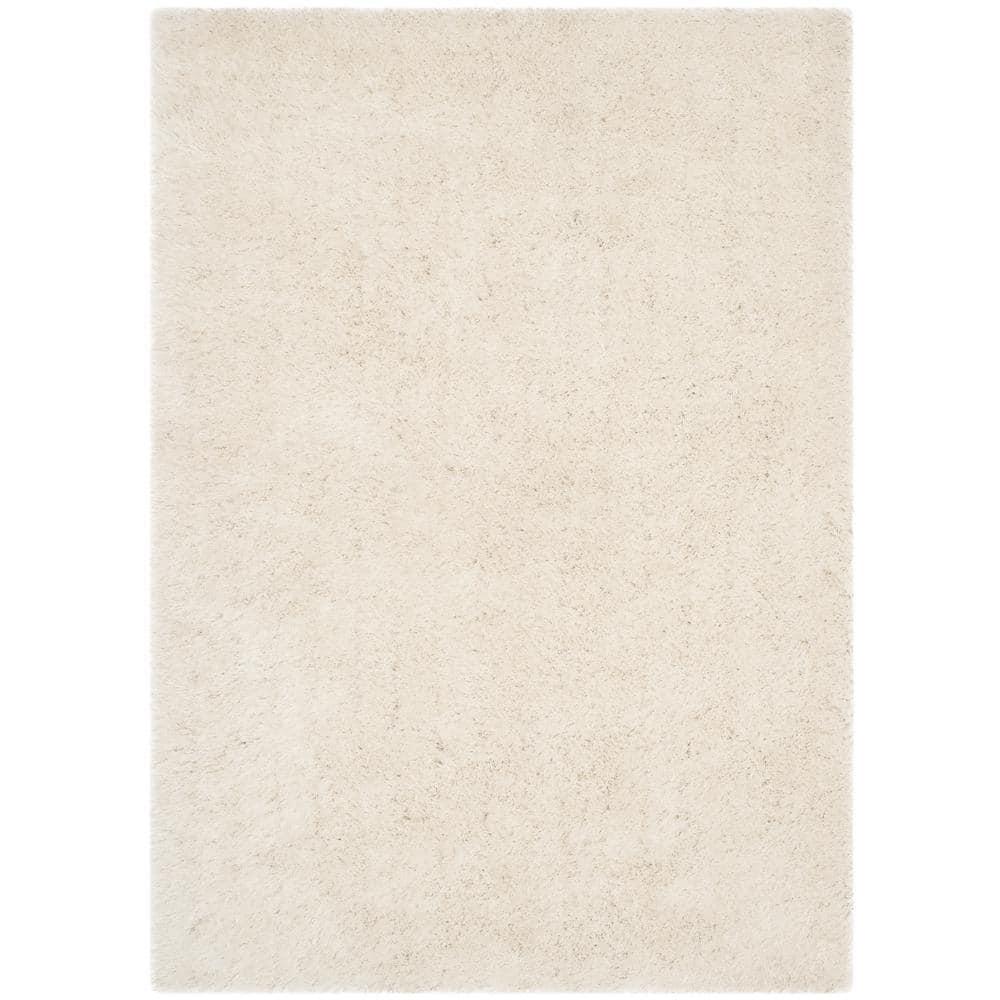 Venice Shag SG256 Hand Tufted Indoor Area Rug - Pearl - 5'x8' - Safavieh
