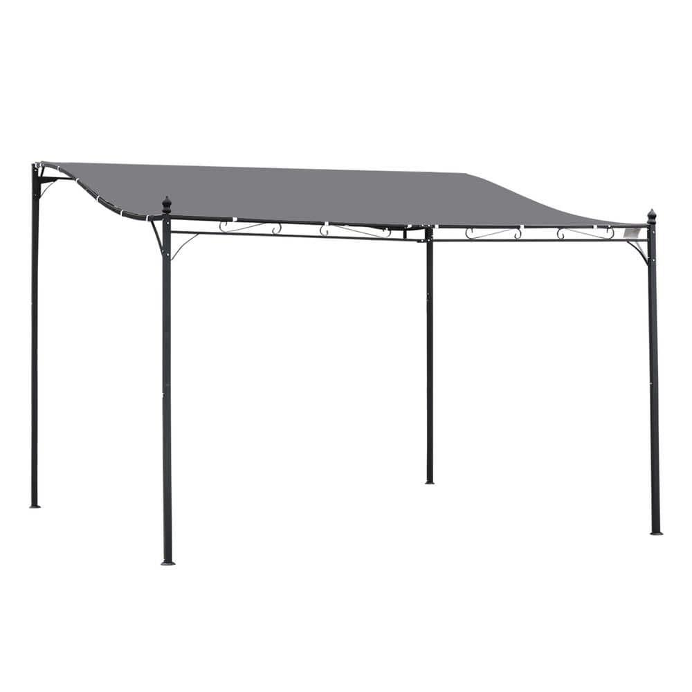 Outsunny 13 Ft.W x 10 Ft. D Canvas Pergola with Canopy