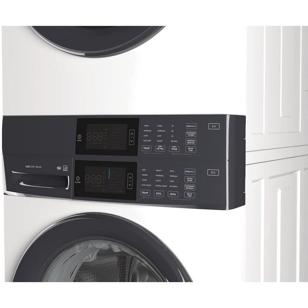 Electrolux Washer & Dryer Set with Stackable 4.4 Cubic Feet Front Load Washer and 8 Cubic Feet Dryer with Stacking Kit