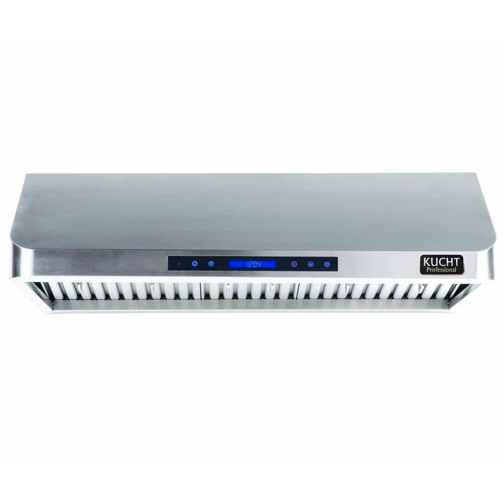 Kucht 36" Stainless Steel 900 CFM Ducted (Vented) Under Cabinet Range Hood with Baffle Filter
