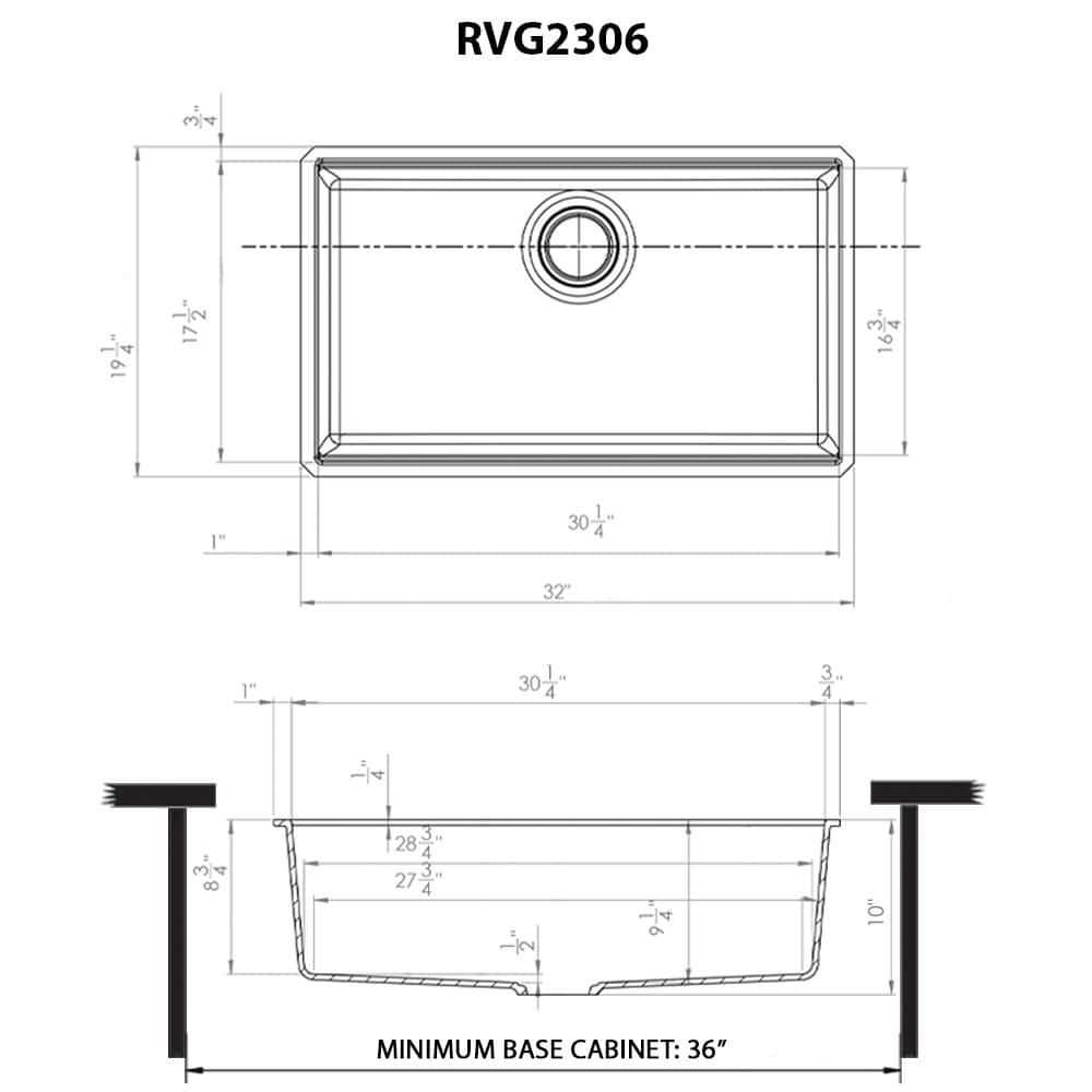 Ruvati 33-inch Undermount Workstation Granite Composite Kitchen Sink