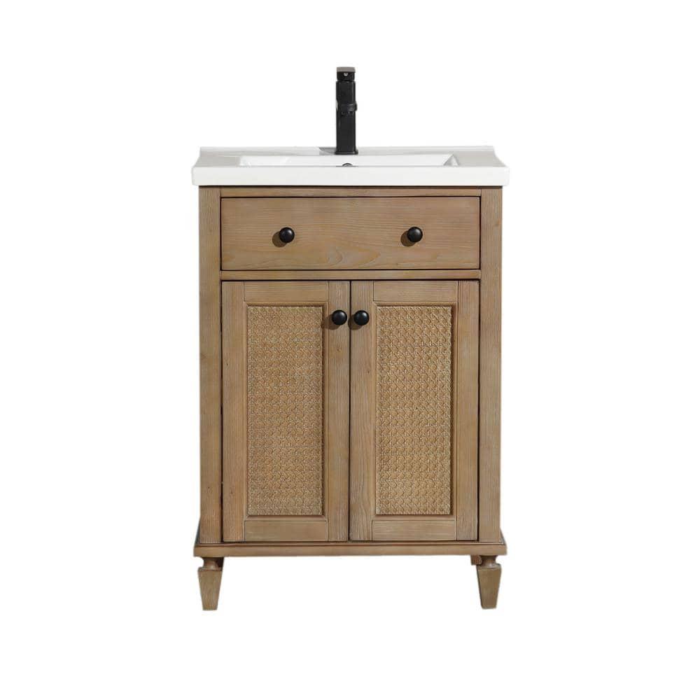 Birch Lane™ Berkely 24'' Single Bathroom Vanity with Porcelain Top