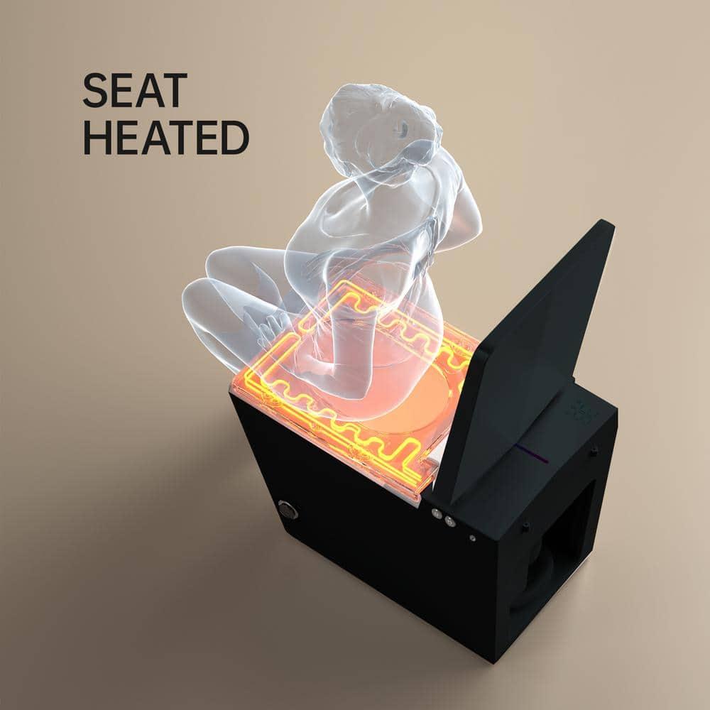 LOONGFIELD Square Smart Toilet With Built-In Tank For Modern Bathroom, Remote Control, Tankless Bidet Toilet With Foot Touching Lid Opening, Auto Flush, Heated Seat, LED Digital Display, User Memory ASTarQ-W2826P205909