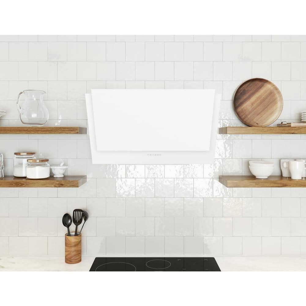 Designer Zephyr 90 cm. Shell Only Wall Mount Range Hood with LED Lights