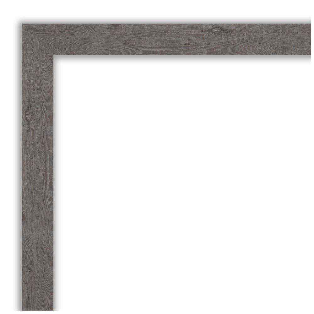 Medium Rectangle Distressed Grey Beveled Glass Modern Mirror (23.25 in. H x 19.25 in. W)