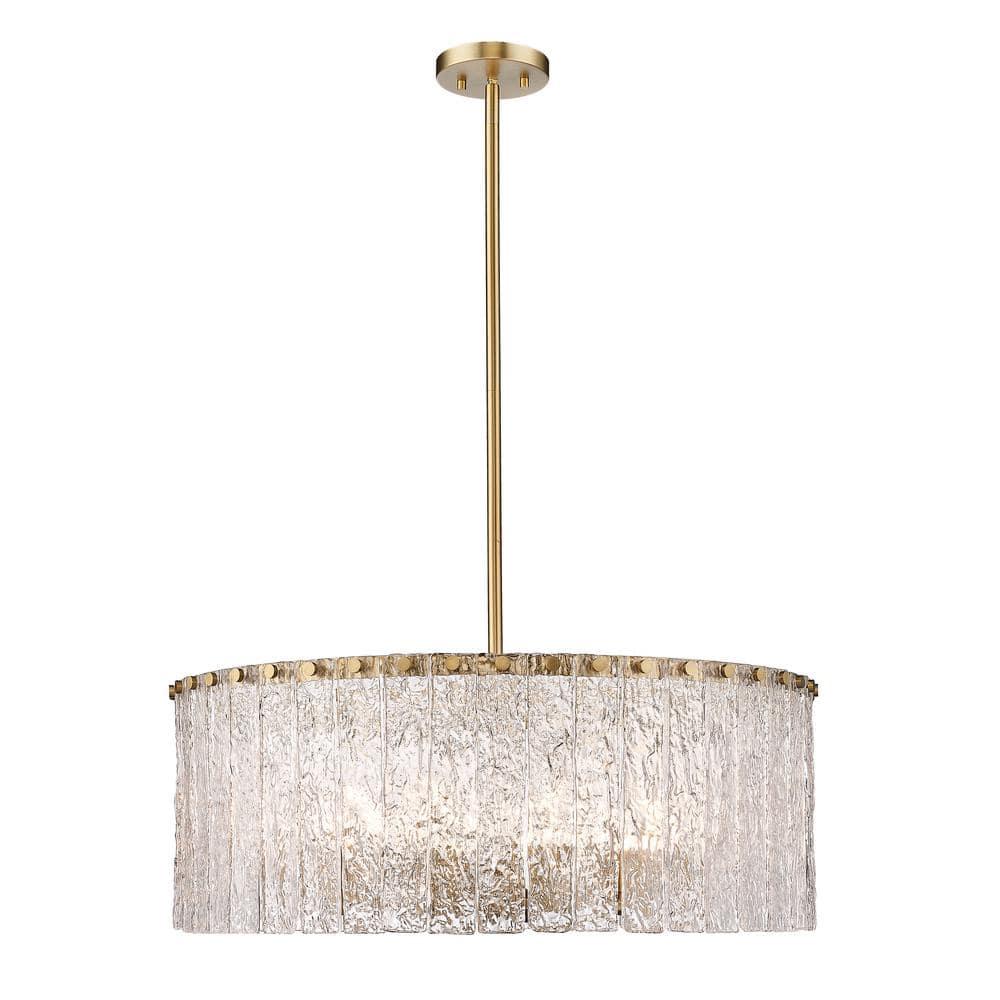 Z-Lite Glacier 10 - Light Chandelier in  Modern Gold