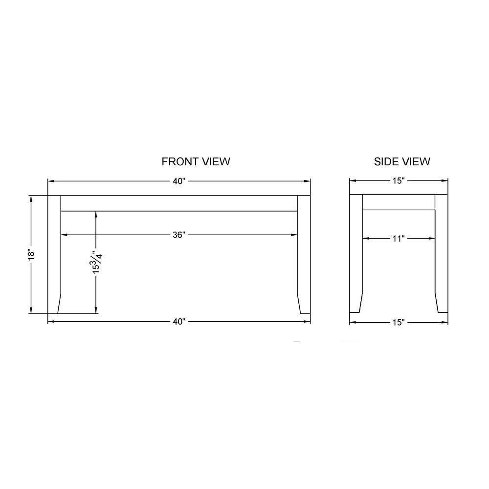 Newport 40" Coat Hook with Shelf and Faux Concrete Bench Set