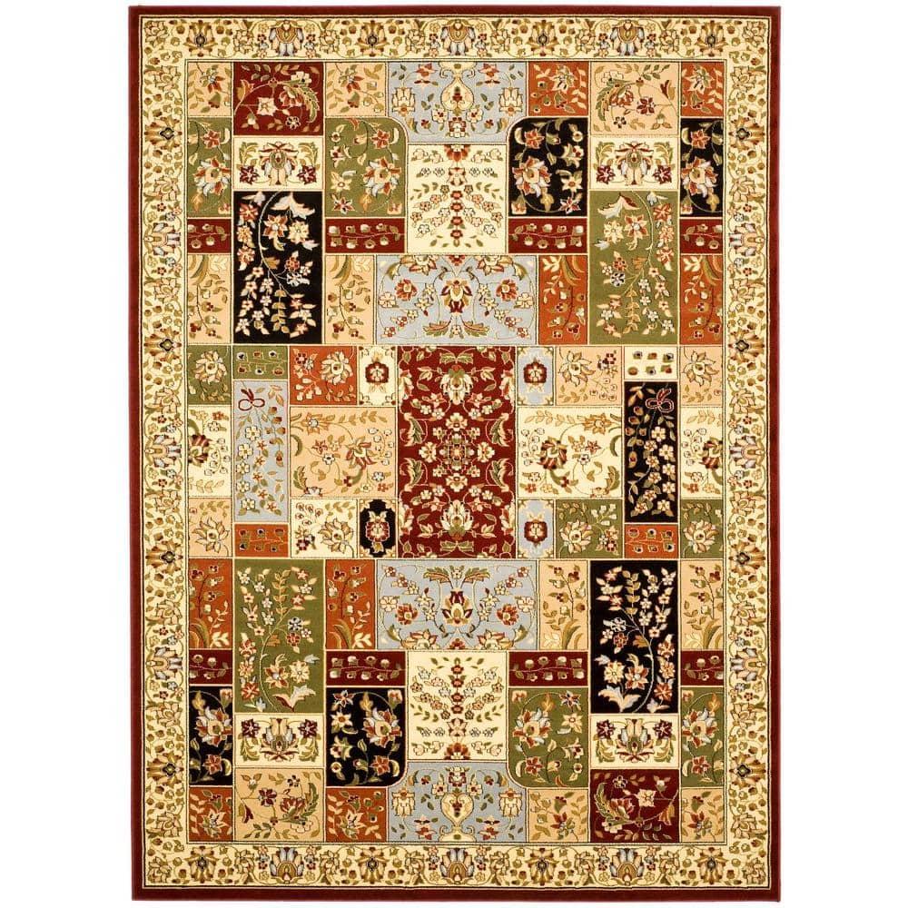 SAFAVIEH Lyndhurst Victoria Traditional Floral Area Rug, Ivory, 9' x 12'