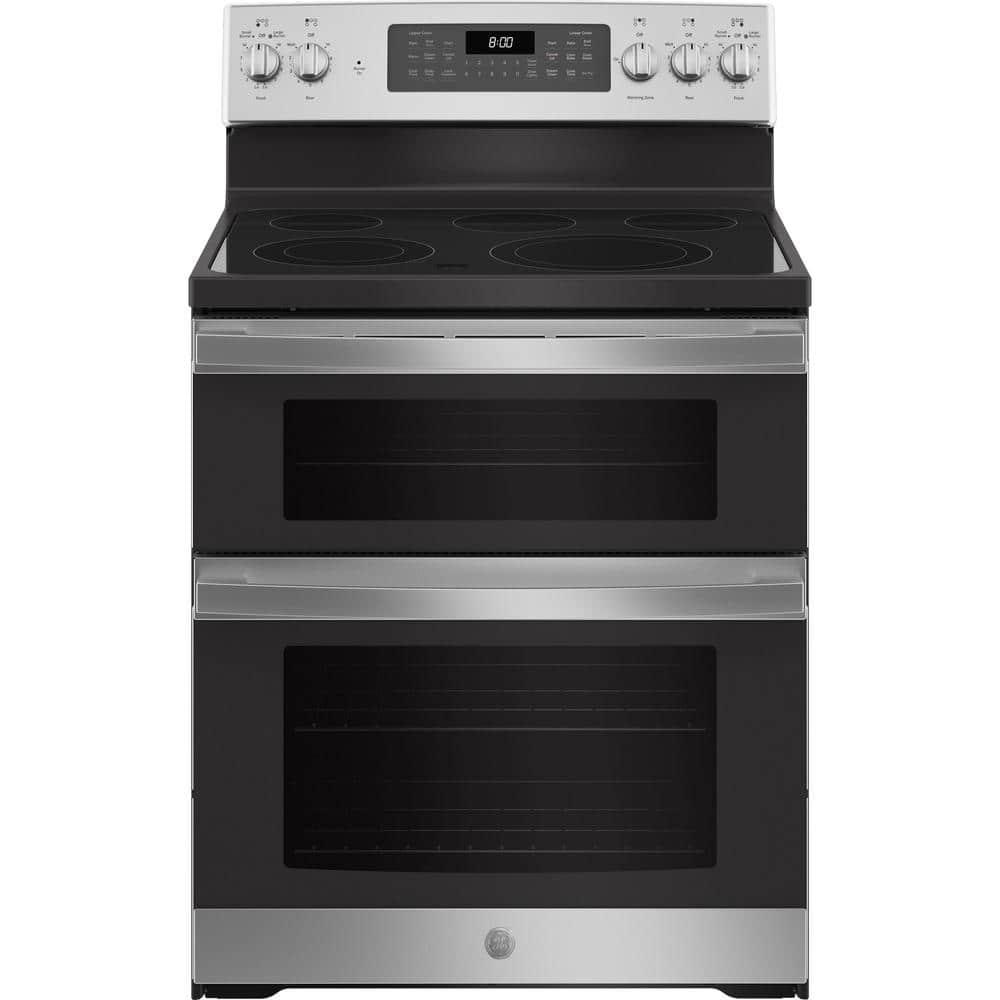 GE Appliances 30" 6.6 cu. ft. Freestanding Electric Range with 5 Elements and Convection Oven