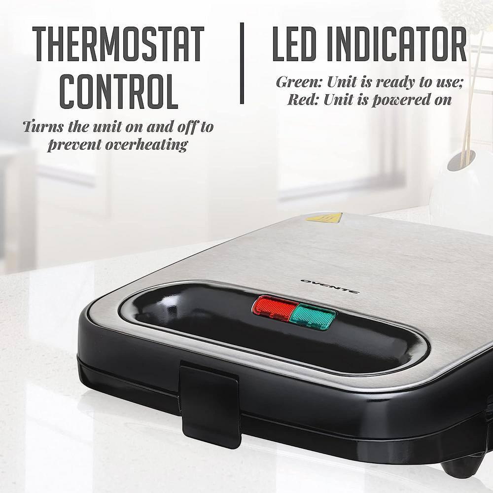 Ovente OVENTE Compact Electric Panini Press Grill
