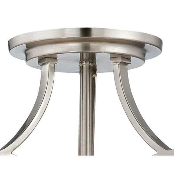 Minka Lavery - Overland Park - 3 Light Semi-Flush Mount in Transitional Style -