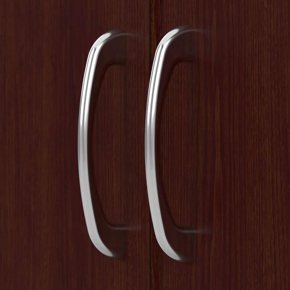 Bush Furniture Cabot Tall Storage Cabinet in Harvest Cherry - Engineered Wood