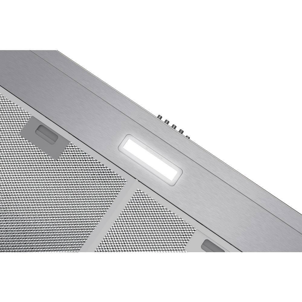Streamline 36 In. T-10189-1-CL Grosetto Convertible Undermount 80 CFM Range Hood In Brushed Stainless Steel With Mesh Filters, Push Button Control, LED Light