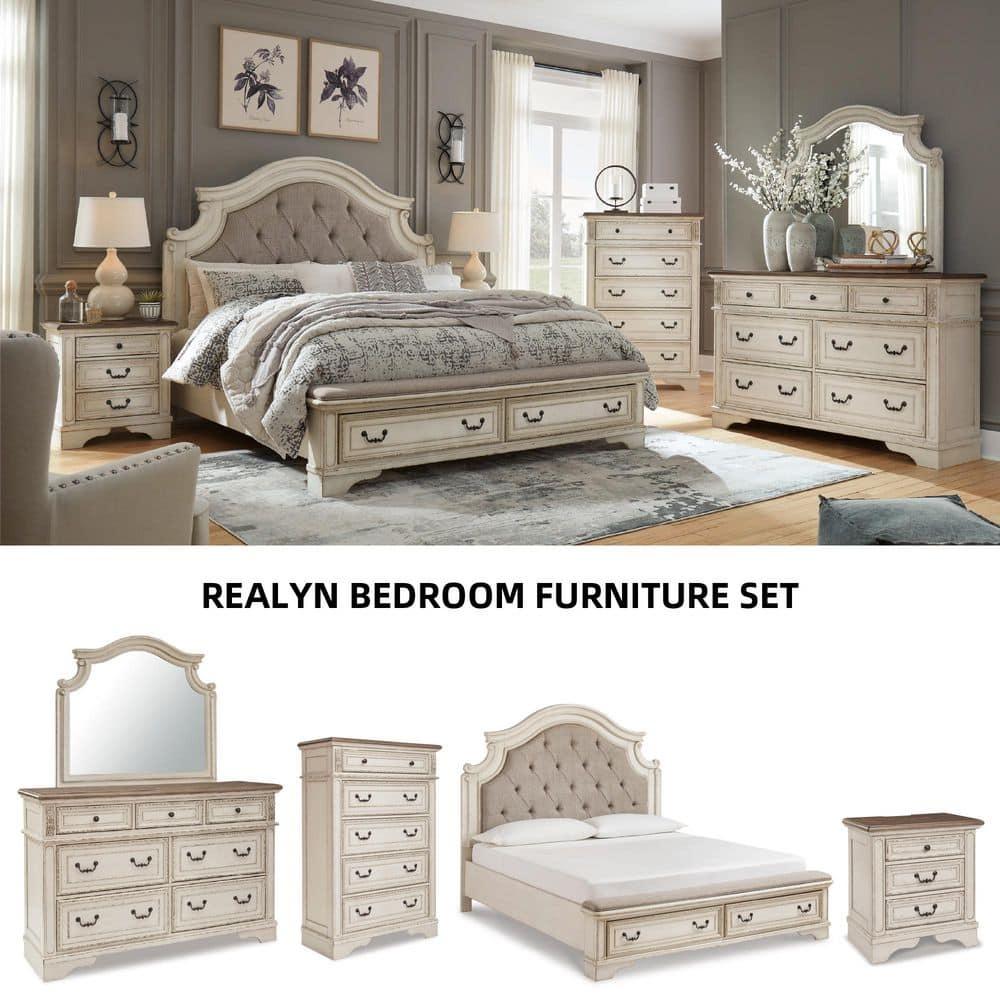Hayley 3 - Drawer Nightstand in White