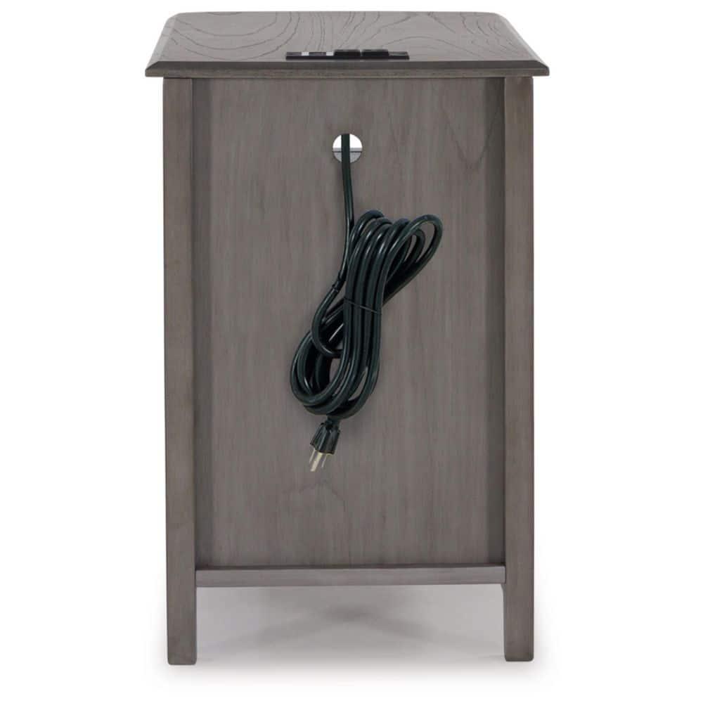 Signature Design by Ashley Casual Devonsted Chairside End Table  Gray