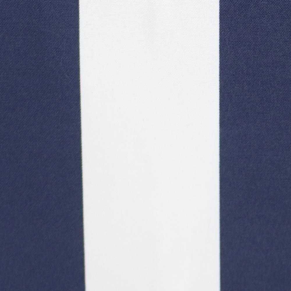 Sunnydaze Modern 2-Piece Blue and White Stripe Light-Filtering Curtain Set