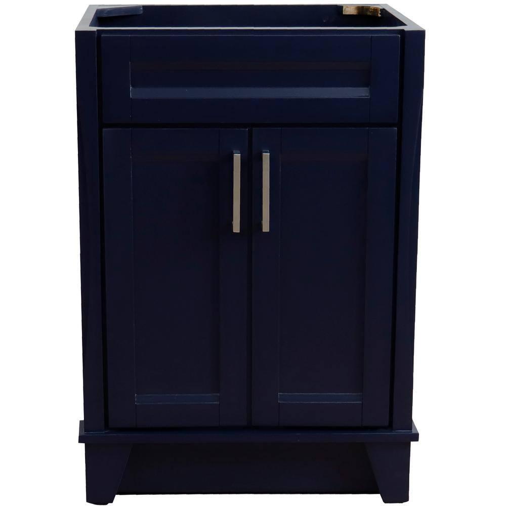 Bellaterra Home 400700-24-BU 24 in. Single Sink Vanity with Cabinet, Blue