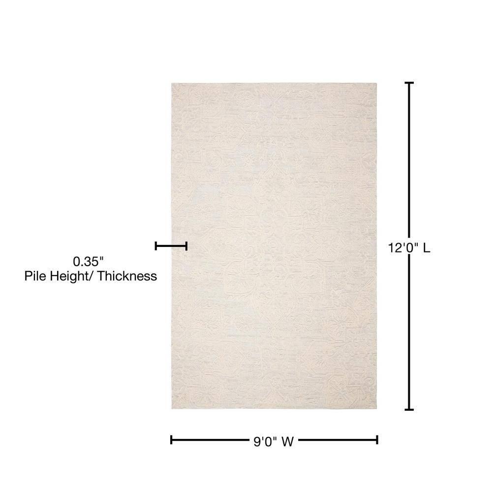 Abstract ABT958 Hand Tufted Area Rug - Ivory/Beige - 8'9"x11'9" - Safavieh.