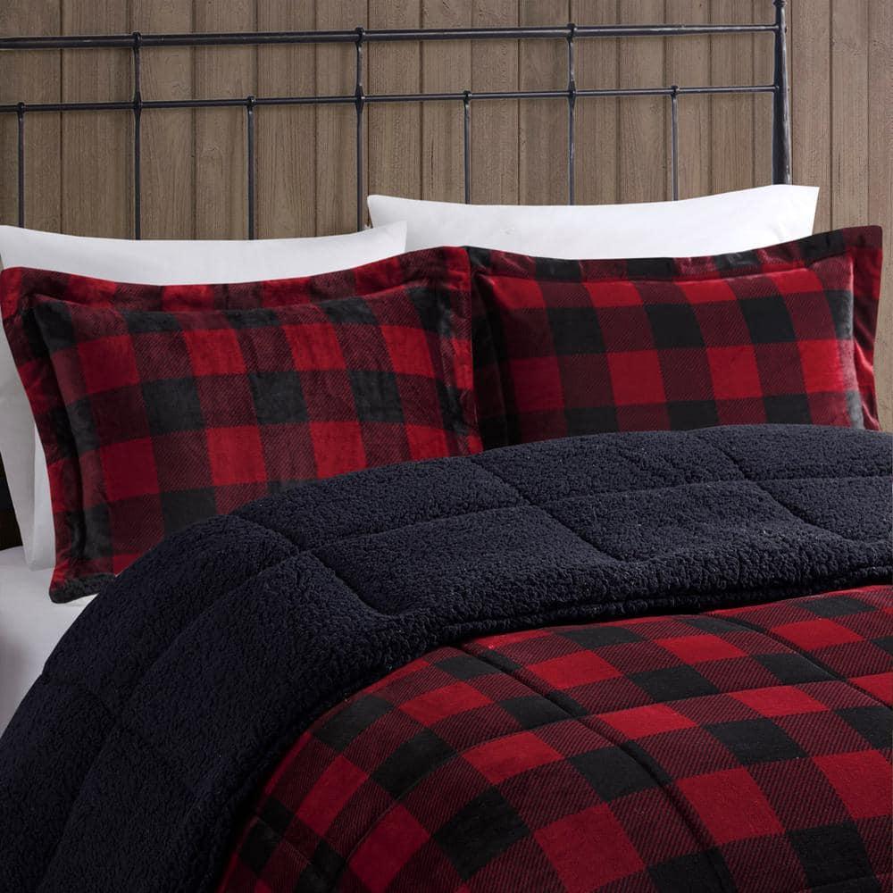 Woolrich Alton Plush to Sherpa Down Alternative Comforter Set