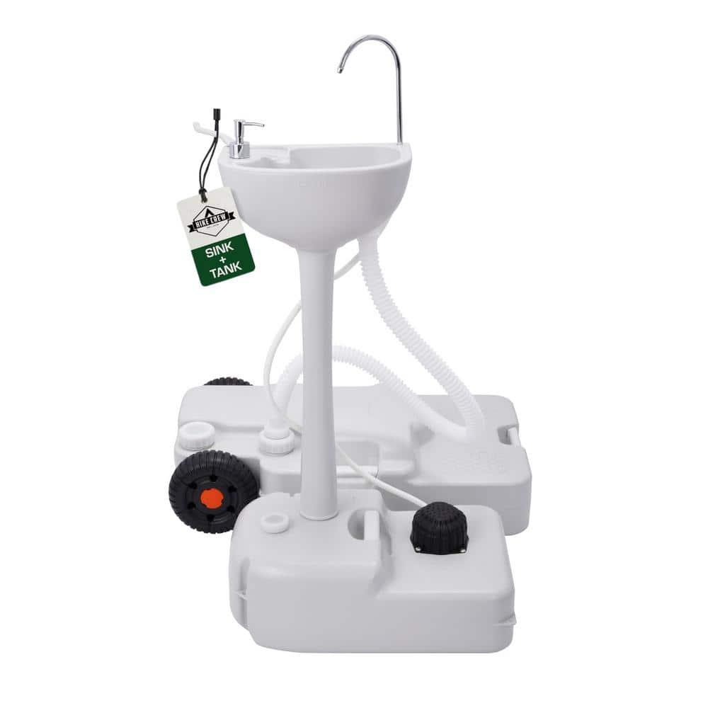 Hike Crew Portable Sink & Waste Tank, Portable Hand Washing Station W/4.5 Gal Capacity & 8 Gal Tank
