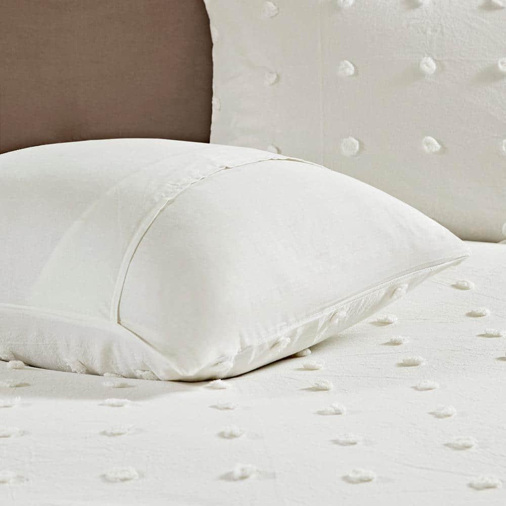 Intelligent Design Brooklyn Cotton Jacquard Comforter Set with Euro Shams and Throw Pillows
