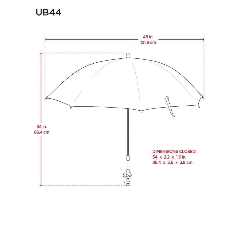 Rio Clamp-On Umbrella, Green