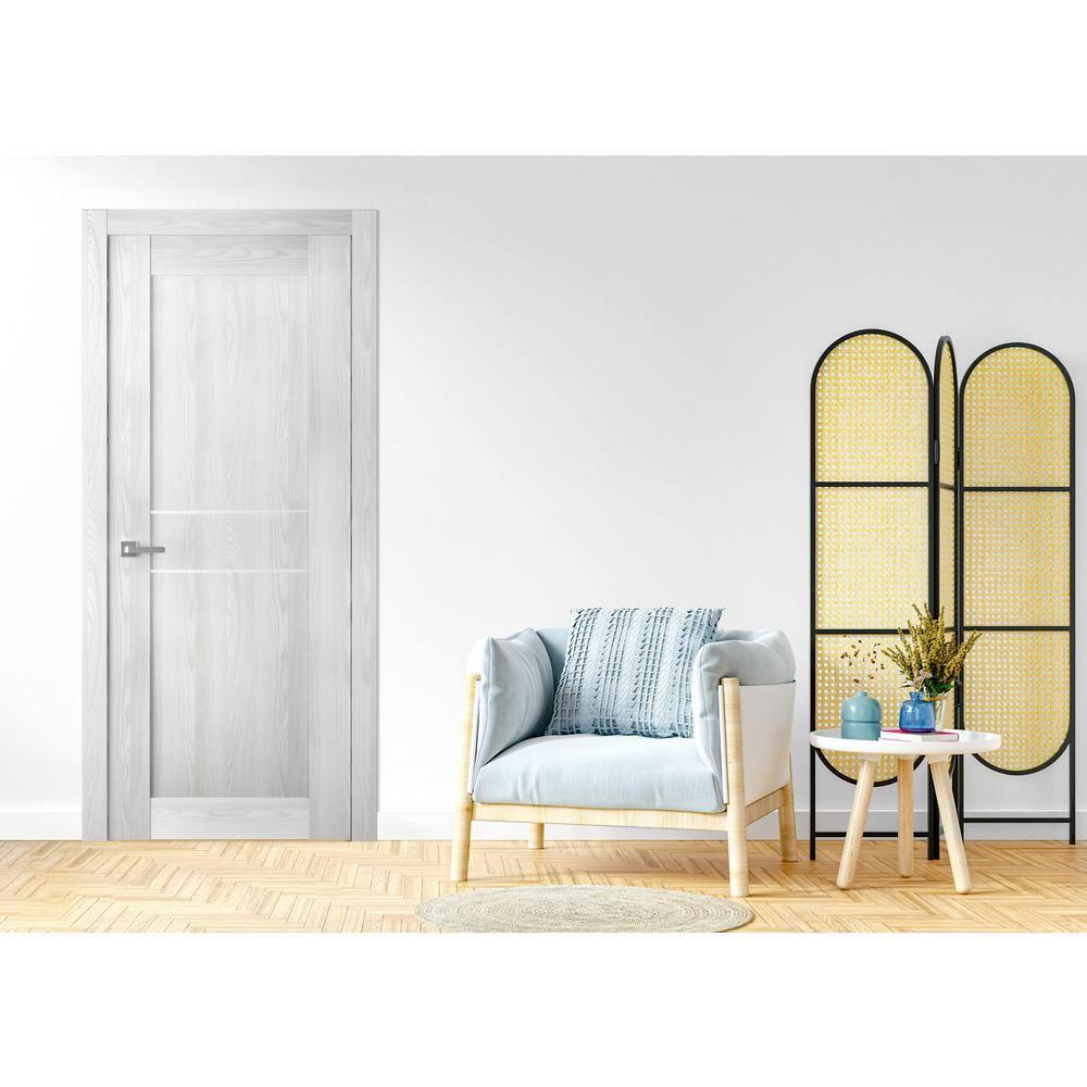 Belldinni 79.37'' Solid + Manufactured Wood Paneled Slab Door