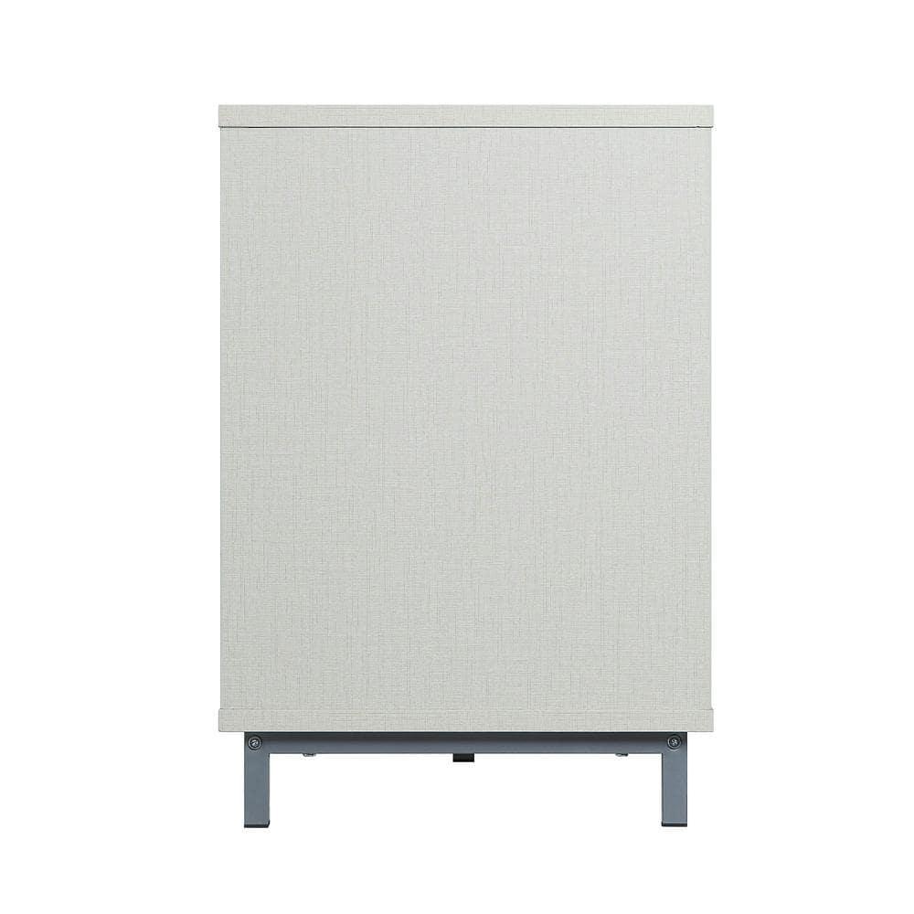 Brighton TV Stand for TVs up to 56" Beige - Manhattan Comfort: MDF Media Console with Cable Management