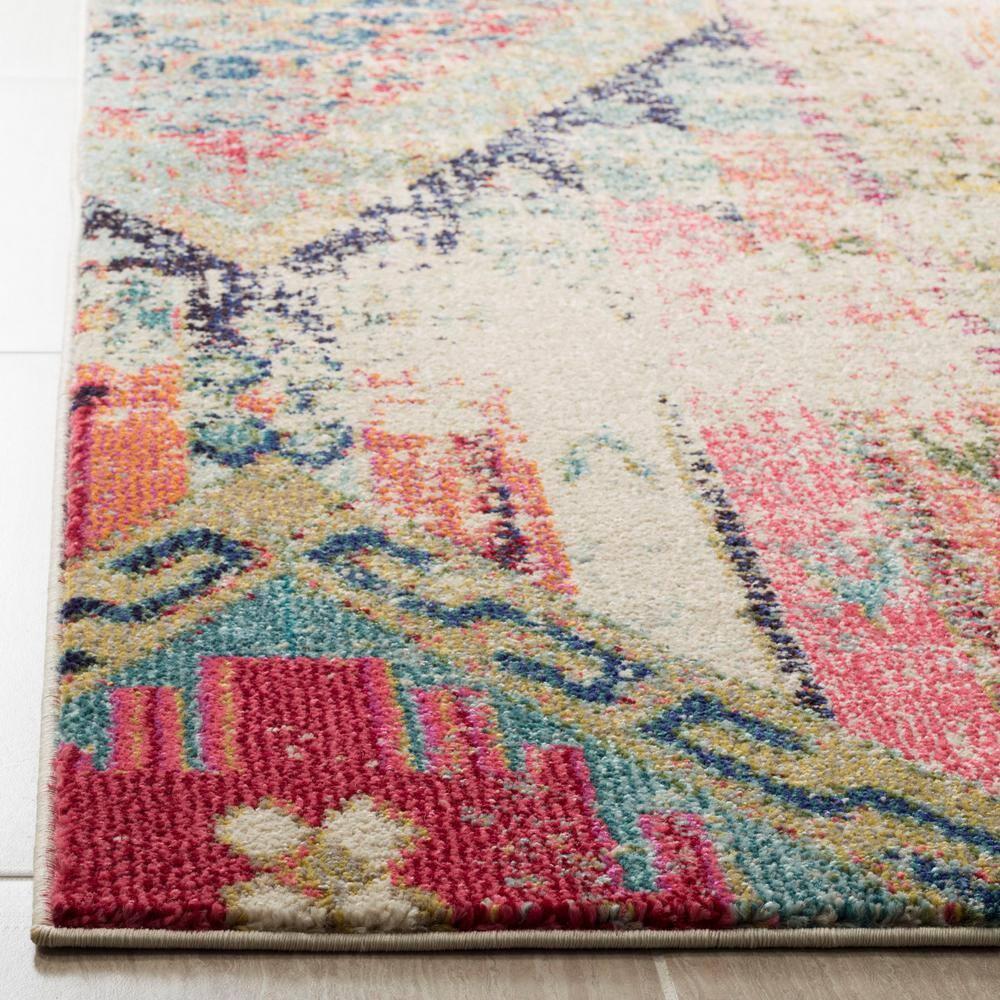 Monaco MNC222 Power Loomed Indoor Runner Rug - Multi - 2'2"x12' - Safavieh.