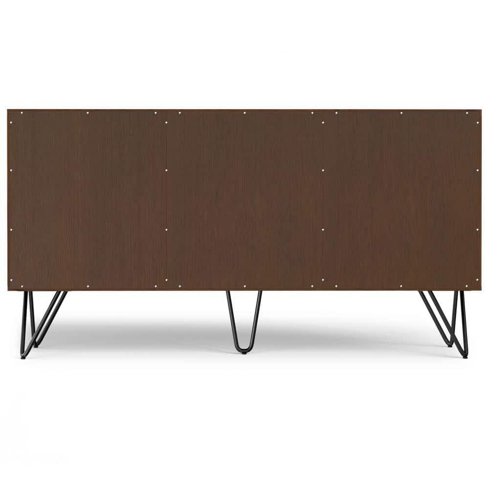 Hunter 60x18" Rectangle Contemporary Sideboard Buffet in Walnut Veneer