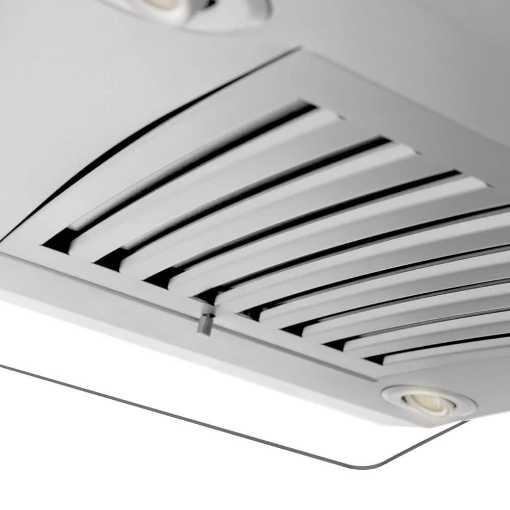 ZLINE ZLINE 36 in. Convertible Vent Isl& Mount Range Hood in Stainless Steel & Glass (GL14i-36)