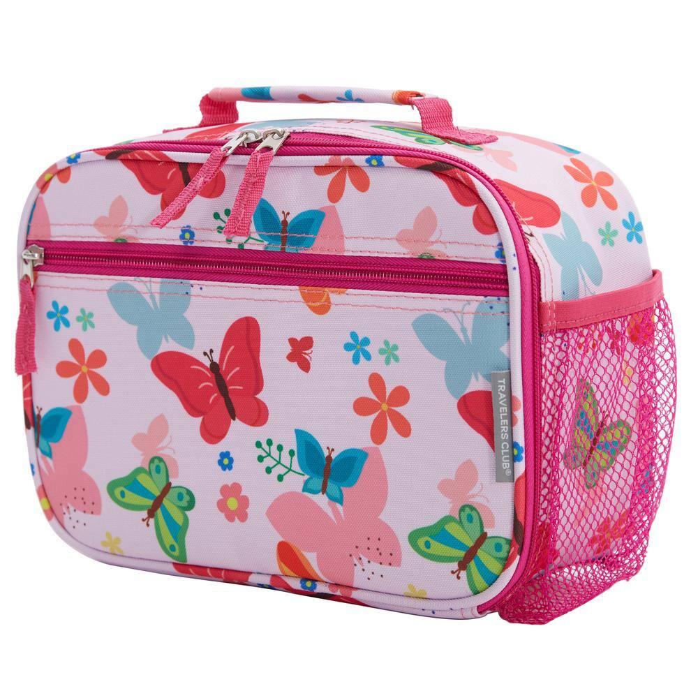 Travelers Club Kids' 5pc Hardside Checked Spinner Luggage Set - Ice Cream